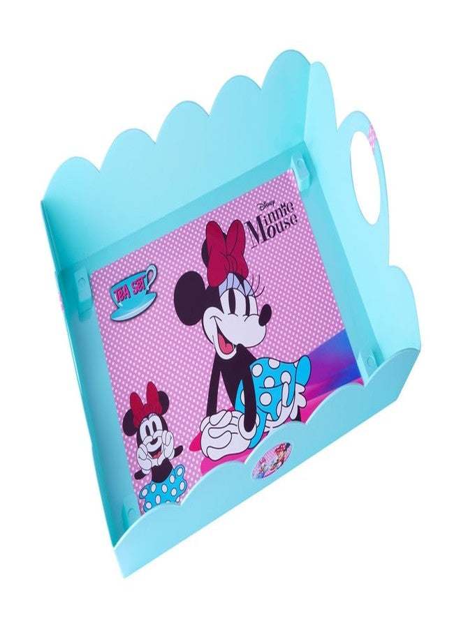 Kriiddaank Minnie Tea Set with Tray 12 Pcs Set for Boys and Girls Plate Cups Tray Role Play Toys Tea Accessories 12 Pcs - Image 5